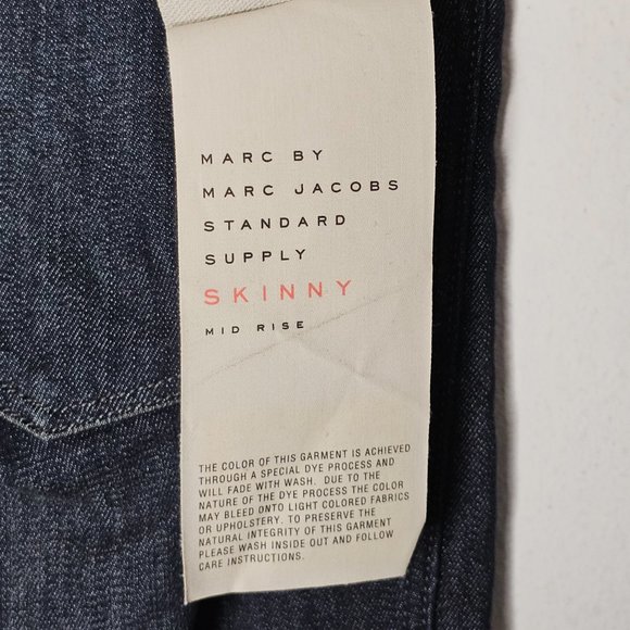 NWT Marc by Marc Jacobs Women's Dark Gray/Mid Rise Skinny Jeans Size 27 - Picture 6 of 9
